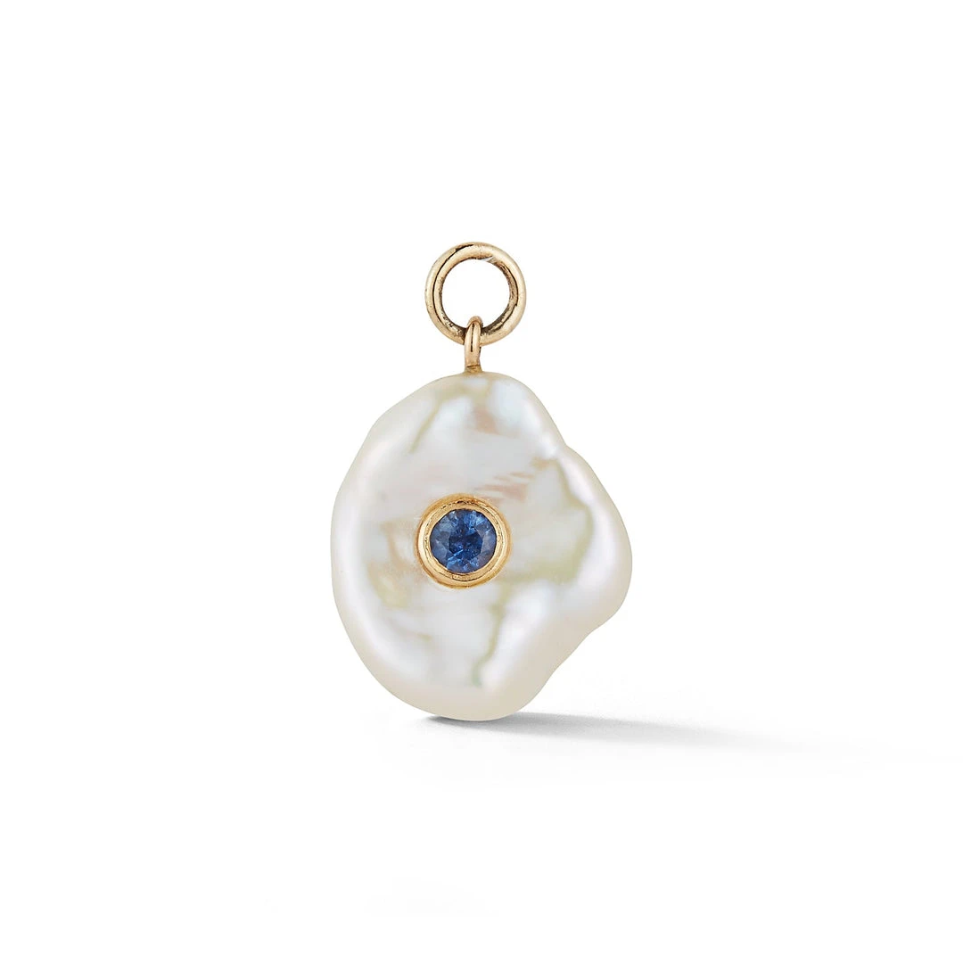 Couplet Les Perles Sapphire Baroque Pearl Earring Charm ACCESSORIES 3 Couplet Les Perles Sapphire Baroque Pearl Earring Charm ACCESSORIES