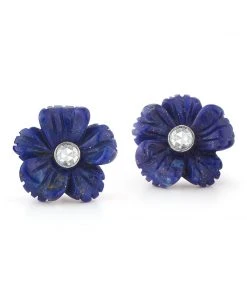 Couplet ACCESSORIES Flex Fleurs Rose Cut Diamond Earrings