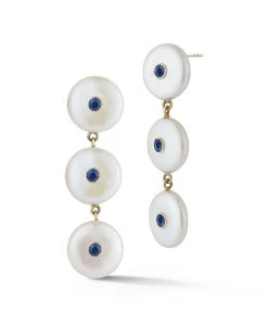 Couplet Les Perles Three Drop Earring Cool As IKat