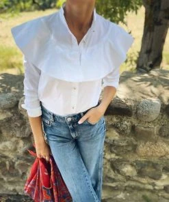Nina Blanc THE WHITE MIA BLOUSE