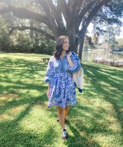 Sue Sartor Flounce™️ Shorty | Chinoiserie Blues