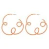 QuayL WHAT'S HOT Loop De Hoop Earrings - Melon 1 QuayL WHAT'S HOT Loop De Hoop Earrings - Melon