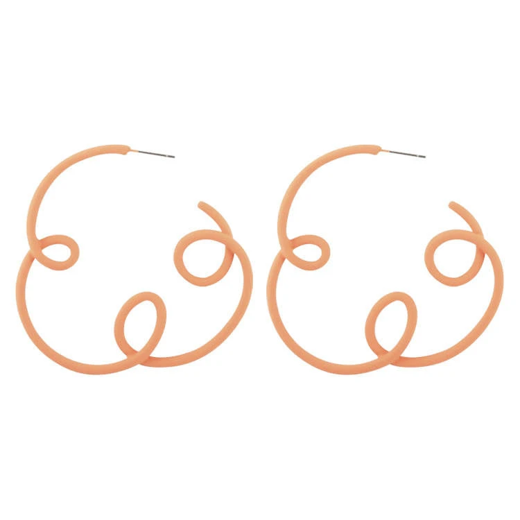 QuayL WHAT'S HOT Loop De Hoop Earrings - Melon 3 QuayL WHAT'S HOT Loop De Hoop Earrings - Melon
