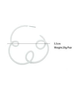 QuayL Loop De Hoop Earrings - White WHAT'S HOT