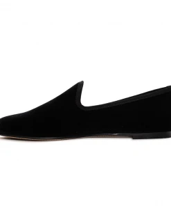 Del Toro Women's Black Velvet Slipper II