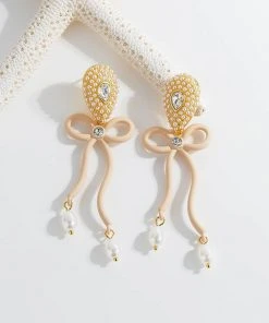 QuayL Bows Earrings - Nude