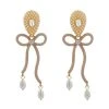 QuayL WHAT'S HOT Bows Earrings - Tan