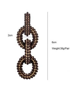 QuayL WHAT'S HOT Round Chain Link Hoops - Chocolate