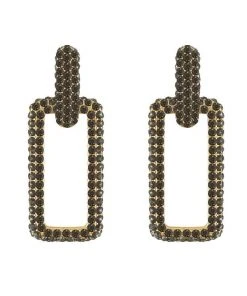 QuayL ACCESSORIES Chain Link Hoops - Graphite Crystal