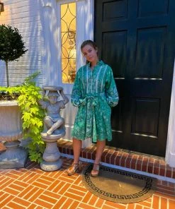 CLOTHING Sue Sartor Flounce™️ Shorty | Evergreen Iris / Paisley