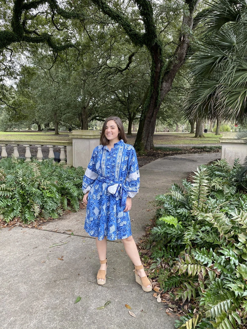 Sue Sartor Flounce™️ Shorty | Blue / White CLOTHING 4 Sue Sartor Flounce™️ Shorty | Blue / White CLOTHING