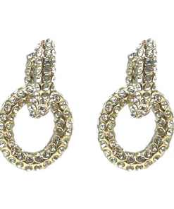 QuayL Double Chain Link Hoop - Crystal/Crystal WHAT'S HOT