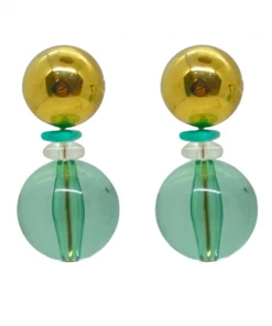 QuayL WHAT'S HOT Resin Double Drop Earrings - Turquoise