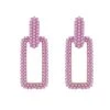 QuayL ACCESSORIES Chain Link Hoops - Lavender 1 QuayL ACCESSORIES Chain Link Hoops - Lavender