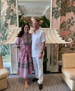 Sue Sartor Flounce™️ | Pink / Green Patio 42 Sue Sartor Flounce™️ | Pink / Green Patio