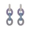 QuayL Round Chain Link Hoops - Blues WHAT'S HOT