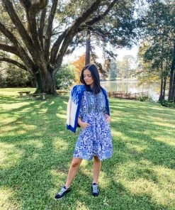 Sue Sartor Flounce™️ Shorty | Chinoiserie Blues