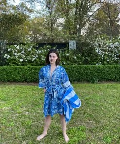 Sue Sartor Flounce™️ Shorty | Blue / White CLOTHING 10 Sue Sartor Flounce™️ Shorty | Blue / White CLOTHING