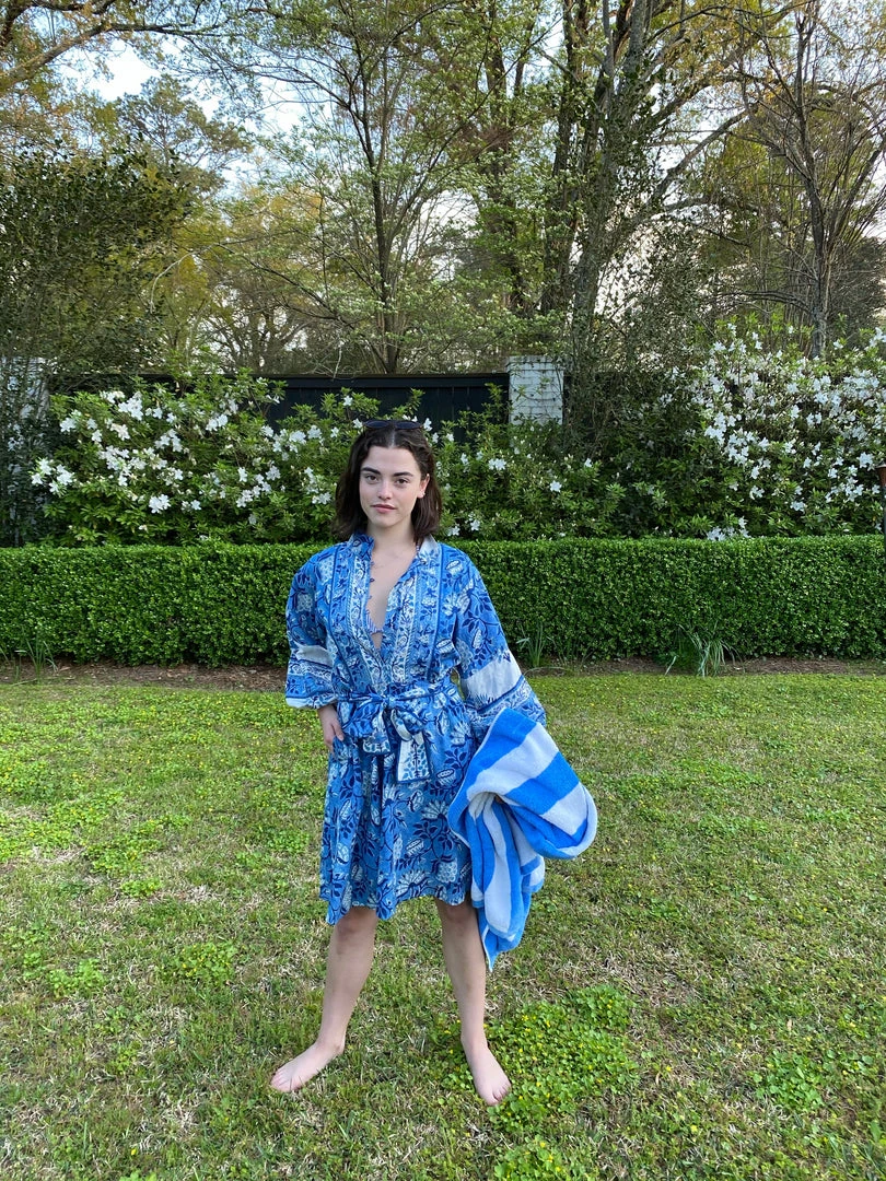 Sue Sartor Flounce™️ Shorty | Blue / White CLOTHING 6 Sue Sartor Flounce™️ Shorty | Blue / White CLOTHING