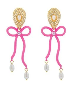 QuayL Bows Earrings - Pink