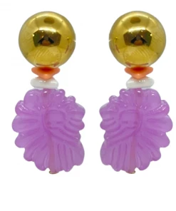 QuayL Shell Double Drop Earrings - Pink WHAT'S HOT