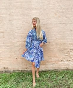 Sue Sartor Flounce™️ Shorty | Chinoiserie Blues