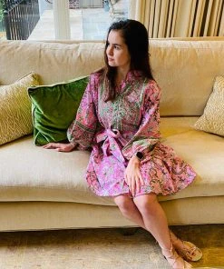 Sue Sartor Flounce™️ Shorty | Pink / Green Patio CLOTHING 7 Sue Sartor Flounce™️ Shorty | Pink / Green Patio CLOTHING