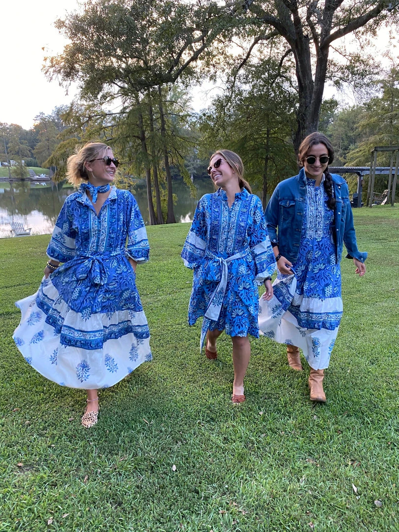 Sue Sartor Flounce™️ Shorty | Blue / White CLOTHING 3 Sue Sartor Flounce™️ Shorty | Blue / White CLOTHING