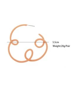 QuayL WHAT'S HOT Loop De Hoop Earrings - Melon