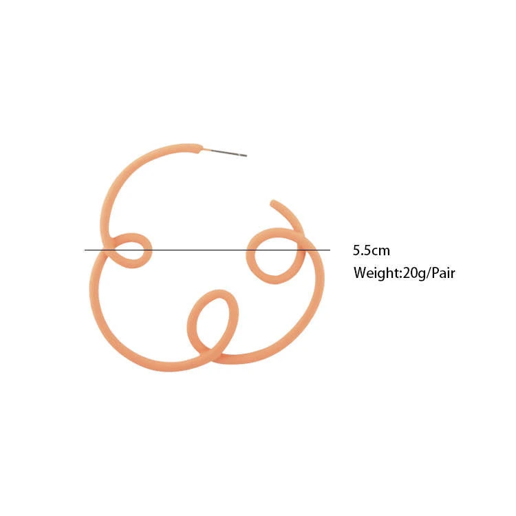 QuayL WHAT'S HOT Loop De Hoop Earrings - Melon 4 QuayL WHAT'S HOT Loop De Hoop Earrings - Melon