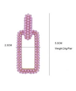 QuayL ACCESSORIES Chain Link Hoops - Lavender