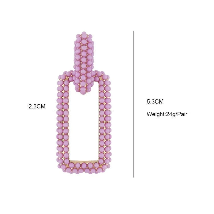QuayL ACCESSORIES Chain Link Hoops - Lavender 4 QuayL ACCESSORIES Chain Link Hoops - Lavender