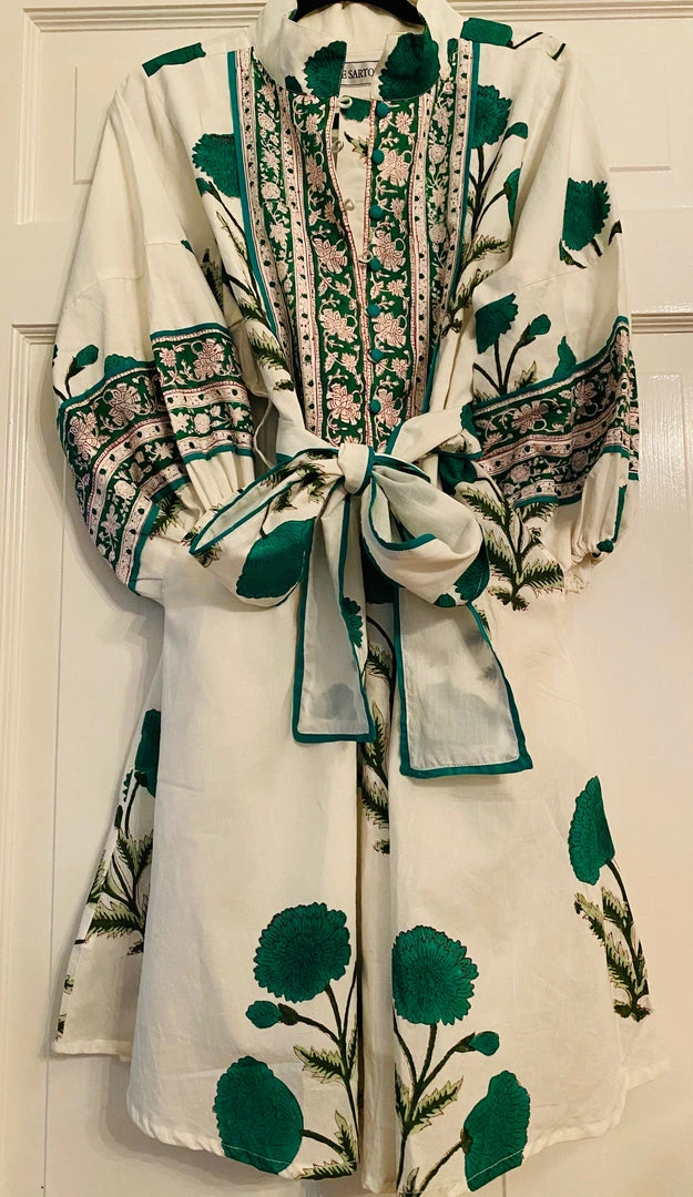 Sue Sartor Flounce™️ Shorty | Emerald Marigold CLOTHING 8 Sue Sartor Flounce™️ Shorty | Emerald Marigold CLOTHING