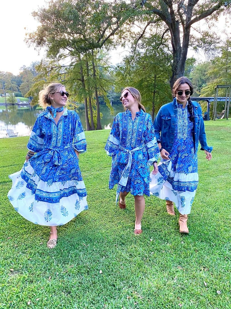 Sue Sartor Flounce™️| Blue / White 4 Sue Sartor Flounce™️| Blue / White