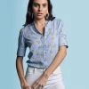 The Shirt By Rochelle Behrens The Short Sleeve Puffed Shoulder Shirt