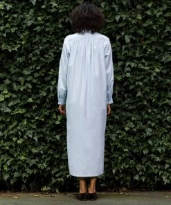 Daphne Wilde CLOTHING The Lulu In Pale Blue Flannel