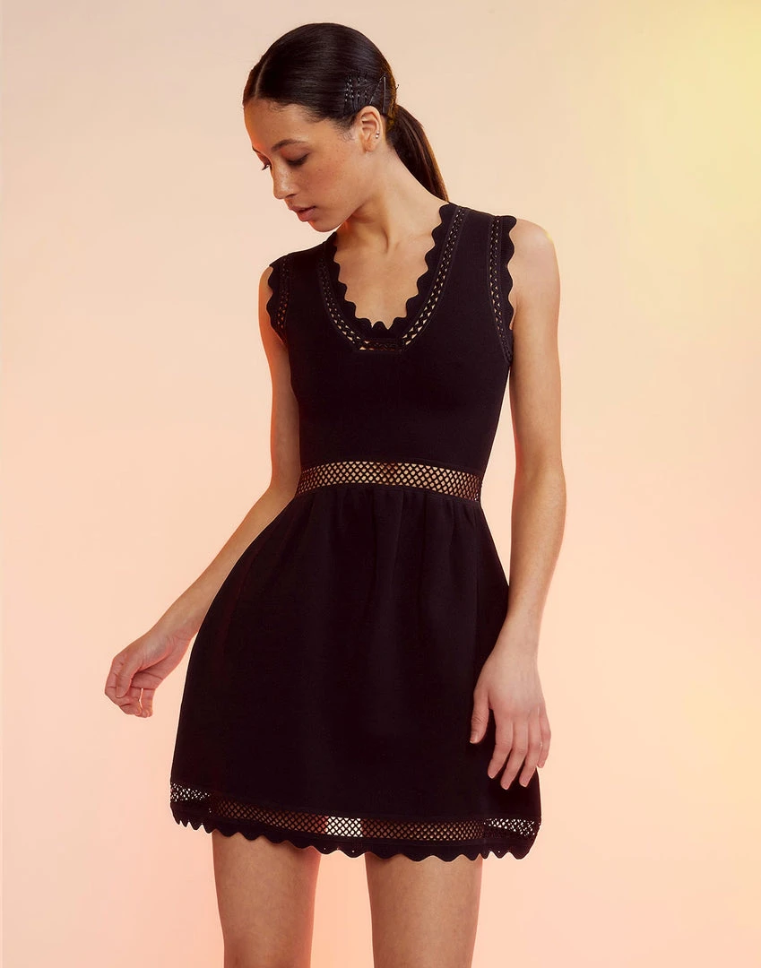 Cynthia Rowley WHAT'S HOT Little Black Knit Dress 3 Cynthia Rowley WHAT'S HOT Little Black Knit Dress