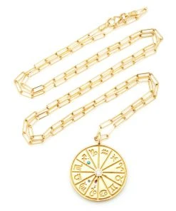 Heritage Jewelry 18k Yellow Gold Medium Zodiac Pendant Fine Jewelry