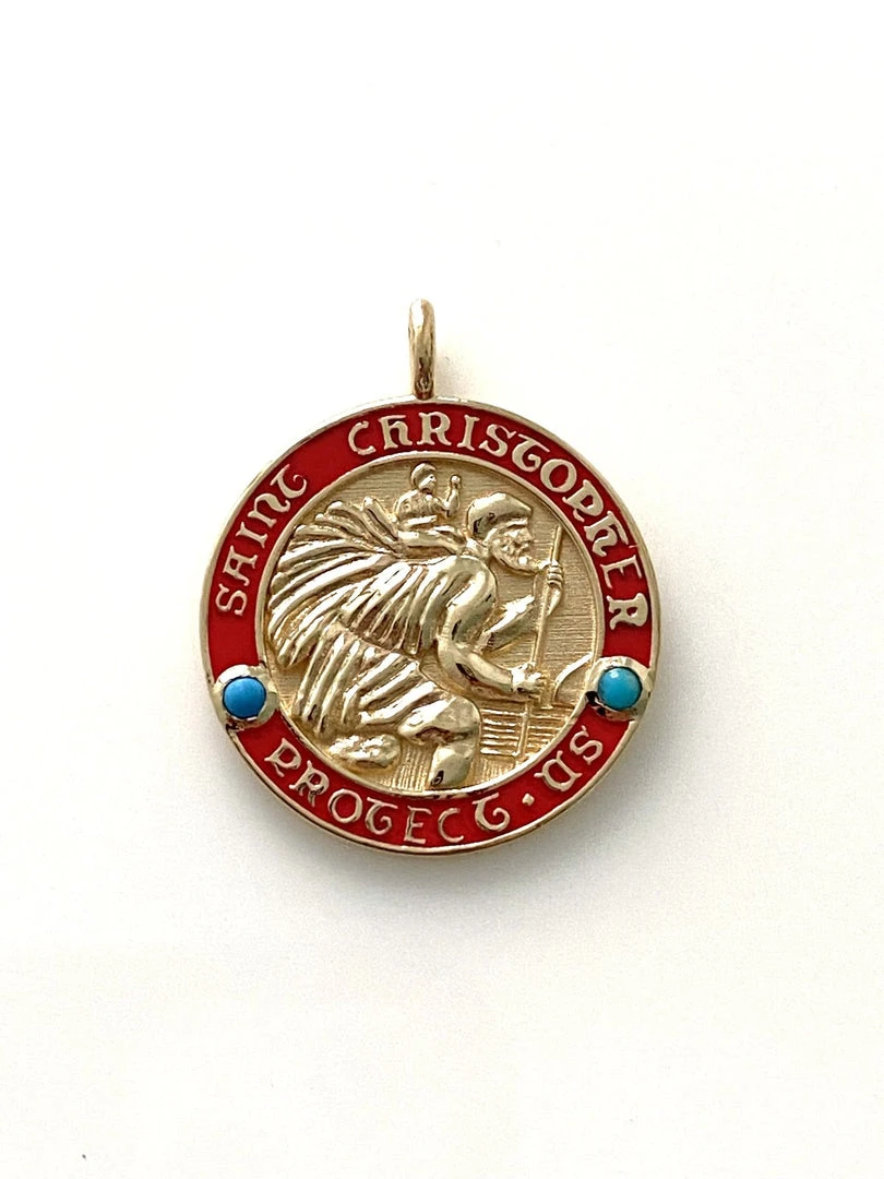 Heritage Jewelry Saint Christopher Medium Pendant, Multiple Colors Available WHAT'S HOT 9 Heritage Jewelry Saint Christopher Medium Pendant, Multiple Colors Available WHAT'S HOT