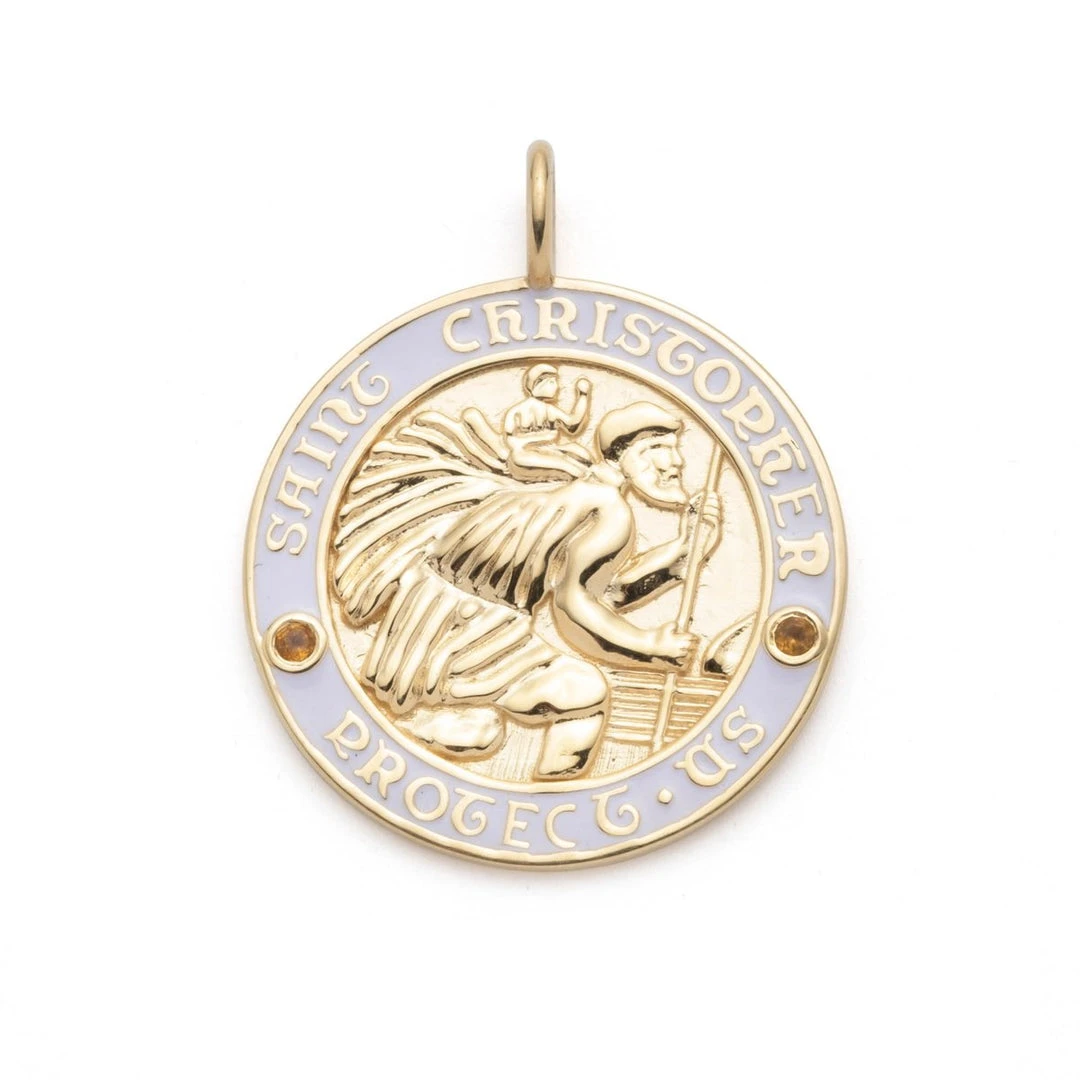 Heritage Jewelry Saint Christopher Medium Pendant, Multiple Colors Available WHAT'S HOT 4 Heritage Jewelry Saint Christopher Medium Pendant, Multiple Colors Available WHAT'S HOT