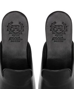 Del Toro WHAT'S HOT Women's Black Leather House Slipper