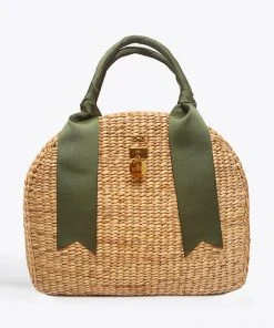 MME.Mink Mme. Mink THE PICNIQUE No. 3 OVERNITER TOTE - MOSS