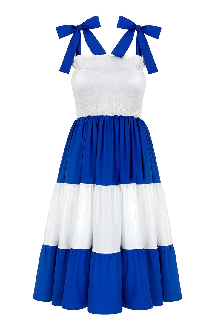 Monica Nera Mathilde Midi Colorblock Dress CLOTHING 3 Monica Nera Mathilde Midi Colorblock Dress CLOTHING