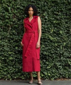 Daphne Wilde WHAT'S HOT The Natalie Dress, Red Moleskin