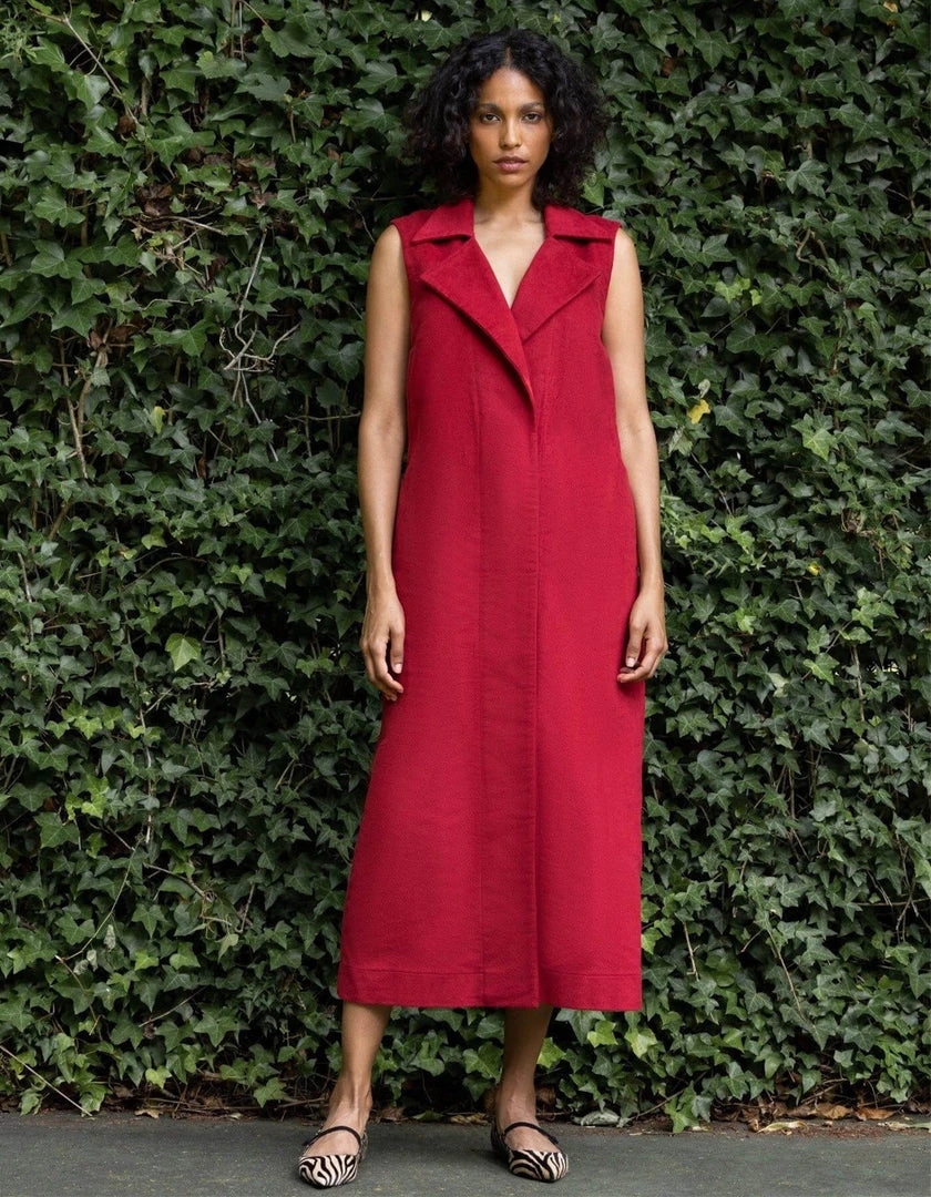 Daphne Wilde WHAT'S HOT The Natalie Dress, Red Moleskin 6 Daphne Wilde WHAT'S HOT The Natalie Dress, Red Moleskin