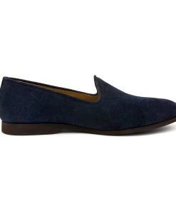 Del Toro WHAT'S HOT Men's Navy Suede Napoli Slipper