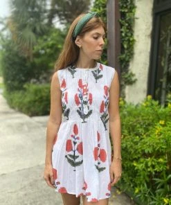 The Kemble Shop Orange Poppy Phoebe Dress WHAT'S HOT