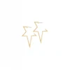 Sophie Lis XL Shooting Star Pearl Hoops