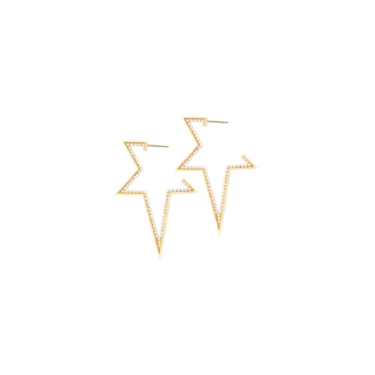 Sophie Lis XL Shooting Star Pearl Hoops 3 Sophie Lis XL Shooting Star Pearl Hoops
