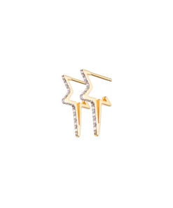 Sophie Lis Shooting Star Diamond Hoops ACCESSORIES
